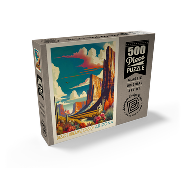 Arizona: Desert Dreamscape, Vintage Poster 500 Jigsaw Puzzle box view2