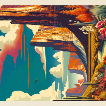 Arizona: Desert Dreamscape, Vintage Poster 500 Jigsaw Puzzle 3D Modell