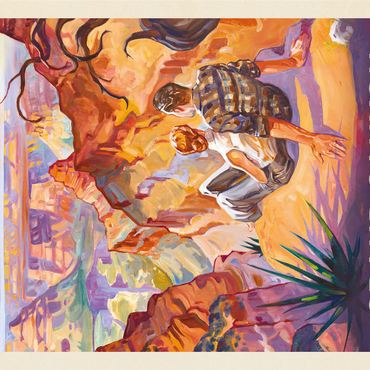 Grand Canyon National Park: A Grand Vista, Vintage Poster 1000 Jigsaw Puzzle 3D Modell