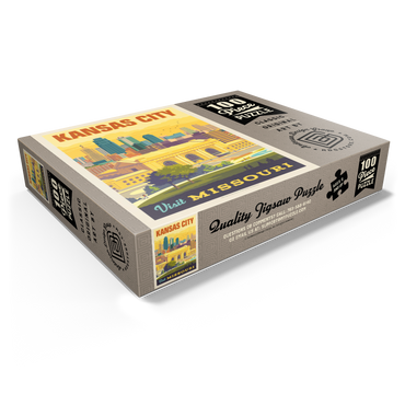 Missouri: Kansas City, Union Station, Vintage Poster 100 Jigsaw Puzzle box view1