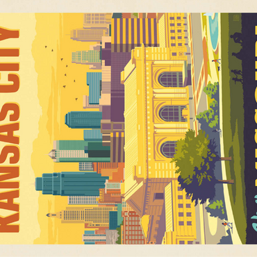 Missouri: Kansas City, Union Station, Vintage Poster 100 Jigsaw Puzzle 3D Modell