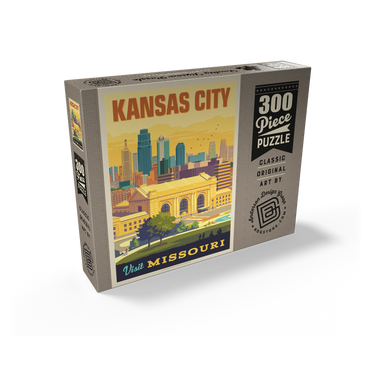 Missouri: Kansas City, Union Station, Vintage Poster 300 Jigsaw Puzzle box view2