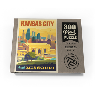 Missouri: Kansas City, Union Station, Vintage Poster 300 Jigsaw Puzzle box view3