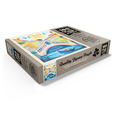 Italy, Venice: (Mod Design), Vintage Poster 100 Jigsaw Puzzle box view1