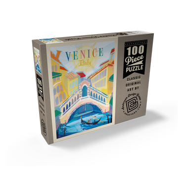 Italy, Venice: (Mod Design), Vintage Poster 100 Jigsaw Puzzle box view2