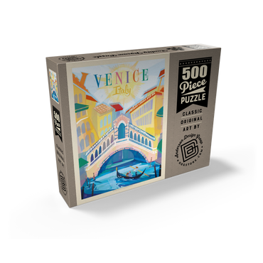 Italy, Venice: (Mod Design), Vintage Poster 500 Jigsaw Puzzle box view2