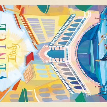 Italy, Venice: (Mod Design), Vintage Poster 500 Jigsaw Puzzle 3D Modell