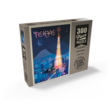Japan: Tokyo (Mod Design), Vintage Poster 300 Jigsaw Puzzle box view2