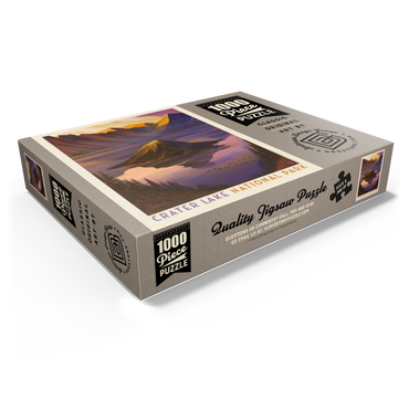 Crater Lake National Park: Morning Glory, Vintage Poster 1000 Jigsaw Puzzle box view1