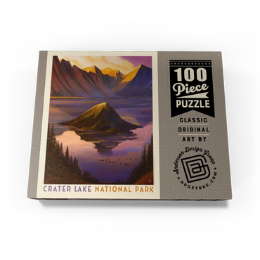 Crater Lake National Park: Morning Glory, Vintage Poster 100 Jigsaw Puzzle box view3