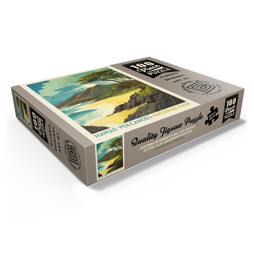 Hawai'i Volcanoes National Park: Lava In The Lagoon, Vintage Poster 100 Jigsaw Puzzle box view1