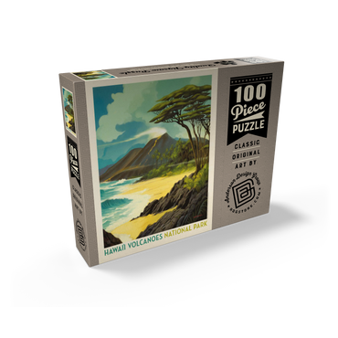 Hawai'i Volcanoes National Park: Lava In The Lagoon, Vintage Poster 100 Jigsaw Puzzle box view2
