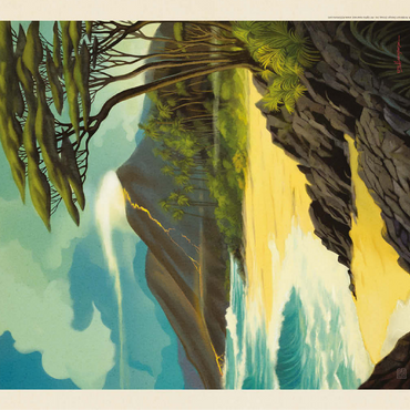 Hawai'i Volcanoes National Park: Lava In The Lagoon, Vintage Poster 100 Jigsaw Puzzle 3D Modell