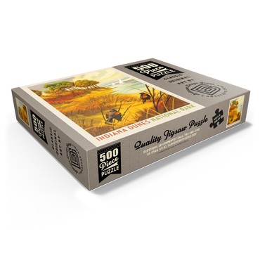 Indiana Dunes National Park: Red-winged Blackbirds, Vintage Poster 500 Jigsaw Puzzle box view1