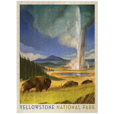 puzzleplate Yellowstone National Park: Wonderland, Vintage Poster 300 Jigsaw Puzzle