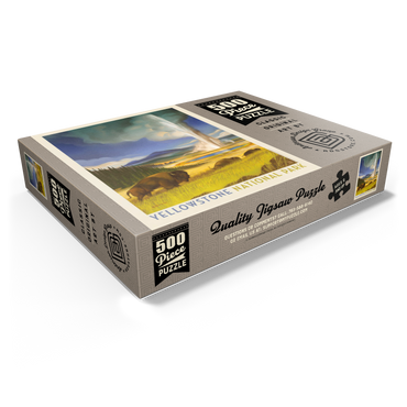 Yellowstone National Park: Wonderland, Vintage Poster 500 Jigsaw Puzzle box view1