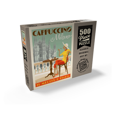 Cappuccino di Milano, Vintage Poster 500 Jigsaw Puzzle box view2