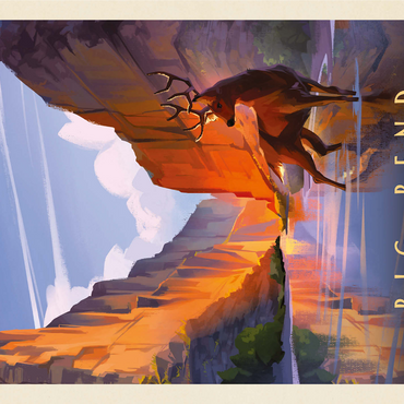 Big Bend National Park: Made In The Shade, Vintage Poster 1000 Jigsaw Puzzle 3D Modell