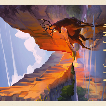 Big Bend National Park: Made In The Shade, Vintage Poster 500 Jigsaw Puzzle 3D Modell