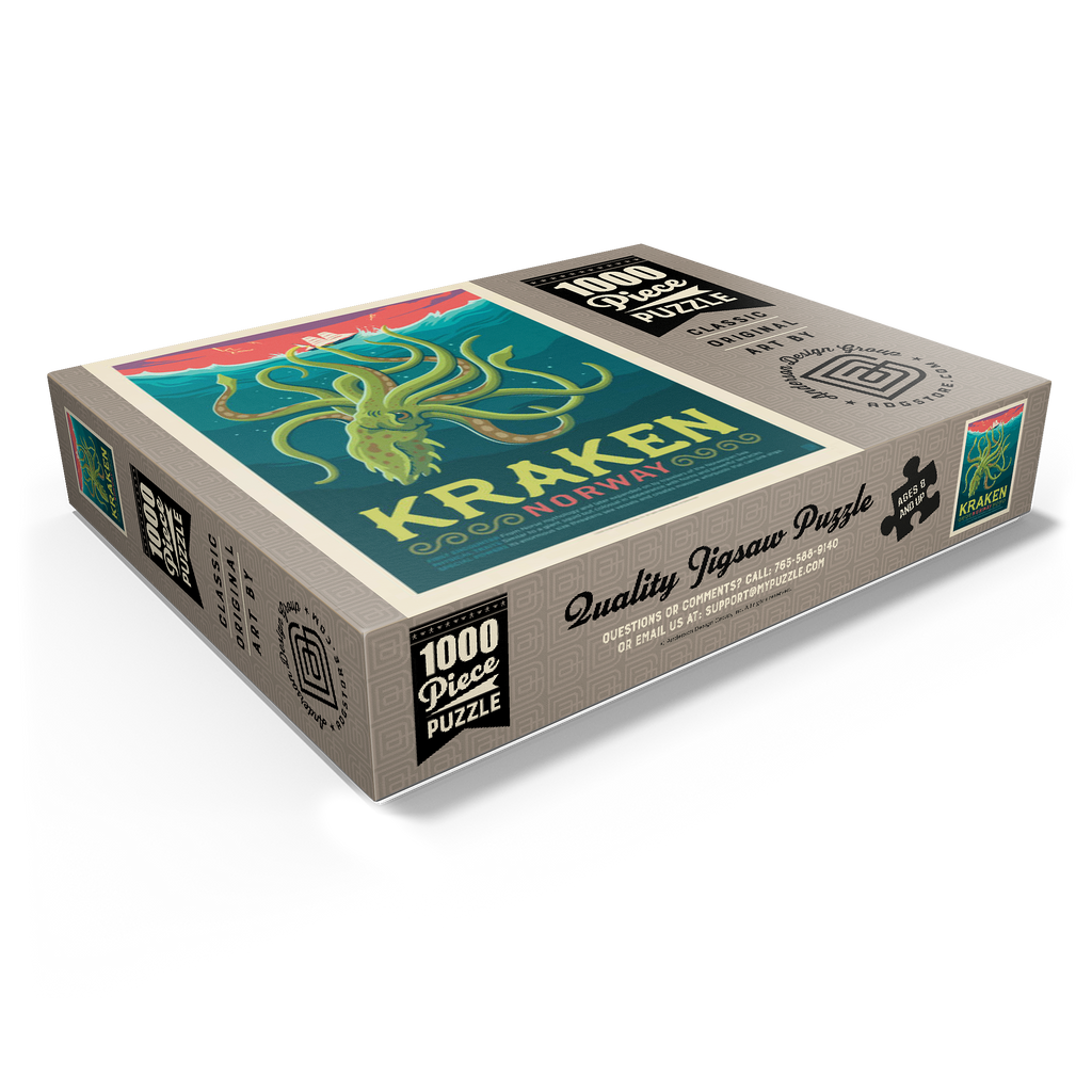 Mythical Creatures: Kraken (Norway), Vintage Poster – MyPuzzle.com USA Mythical Creatures: Kraken (Norway), Vintage Poster – MyPuzzle.com USA