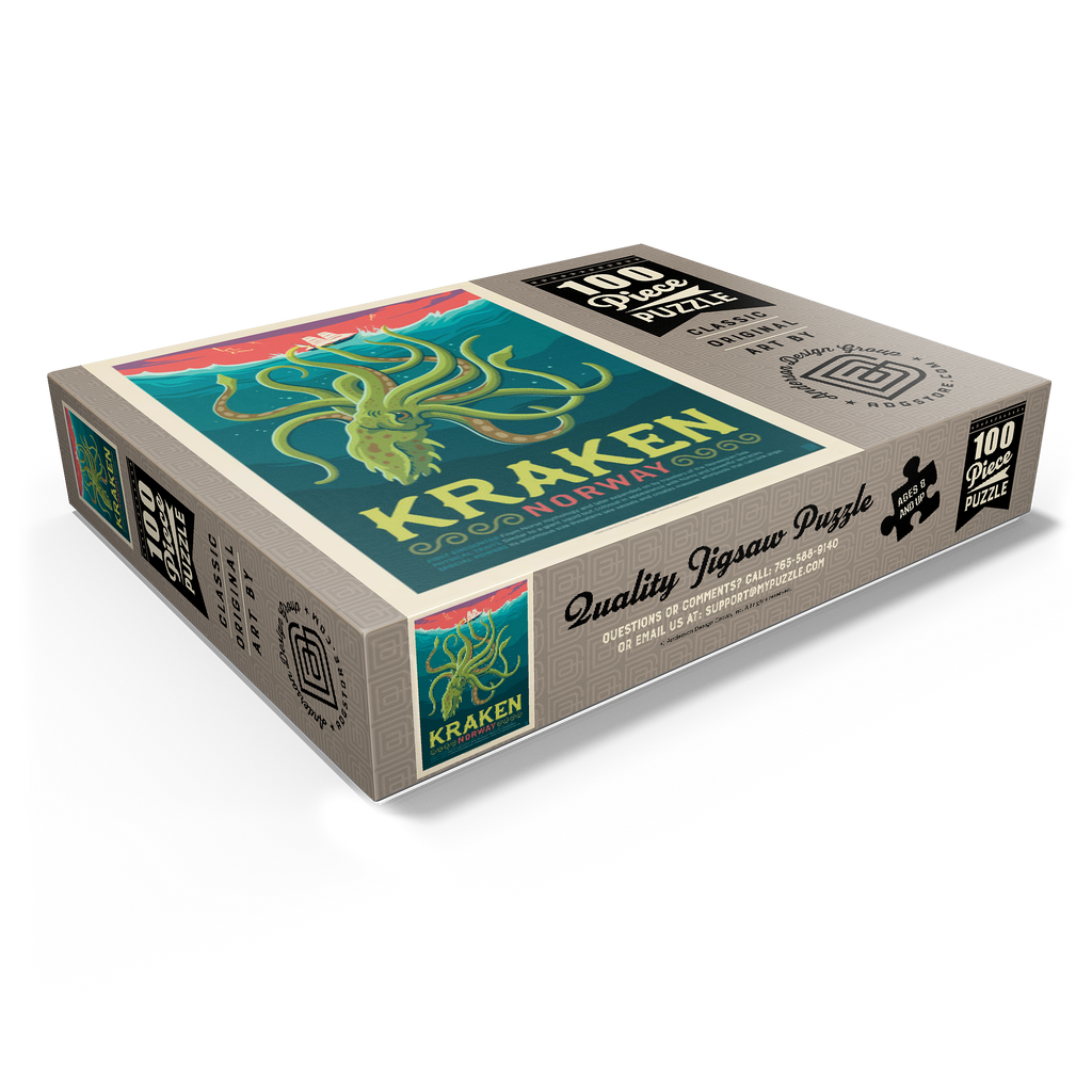 Mythical Creatures: Kraken (Norway), Vintage Poster – MyPuzzle.com USA Mythical Creatures: Kraken (Norway), Vintage Poster – MyPuzzle.com USA