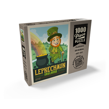 Mythical Creatures: Leprechaun (Ireland), Vintage Poster 1000 Jigsaw Puzzle box view2