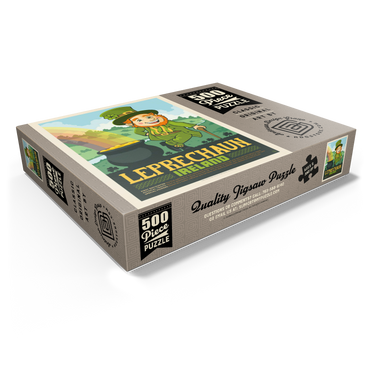 Mythical Creatures: Leprechaun (Ireland), Vintage Poster 500 Jigsaw Puzzle box view1
