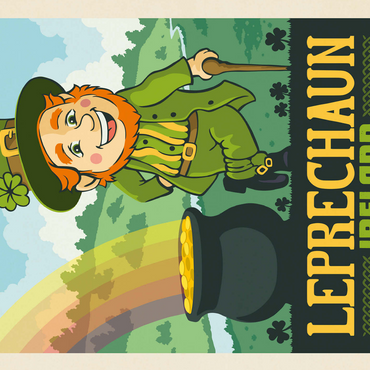 Mythical Creatures: Leprechaun (Ireland), Vintage Poster 500 Jigsaw Puzzle 3D Modell