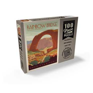 Rainbow Bridge National Monument, Vintage Poster 100 Jigsaw Puzzle box view2