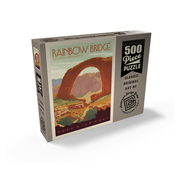 Rainbow Bridge National Monument, Vintage Poster 500 Jigsaw Puzzle box view2