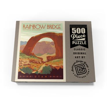 Rainbow Bridge National Monument, Vintage Poster 500 Jigsaw Puzzle box view3