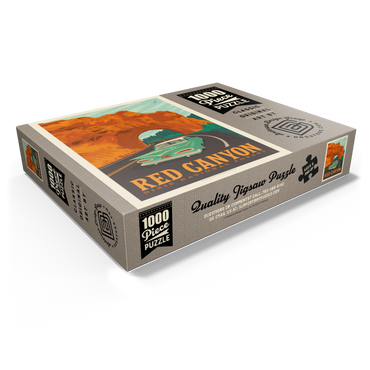 Red Canyon, Utah, Vintage Poster 1000 Jigsaw Puzzle box view1