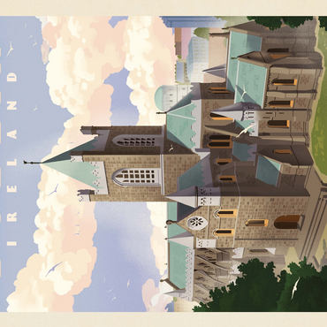 Ireland: Dublin, Vintage Poster 500 Jigsaw Puzzle 3D Modell