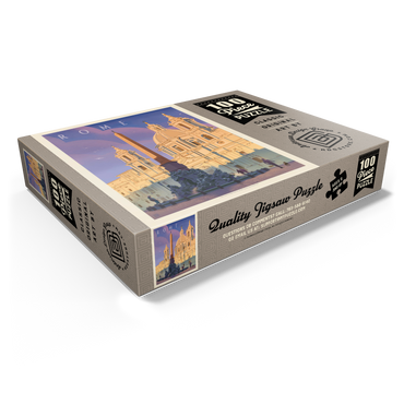 Italy: Rome In The Morning, Vintage Poster 100 Jigsaw Puzzle box view1
