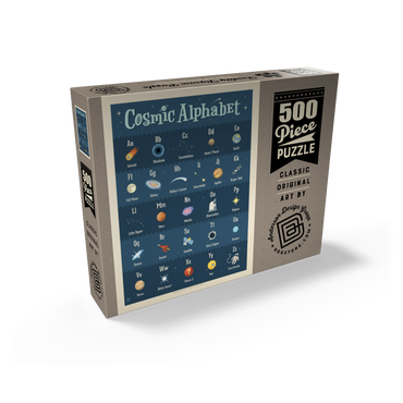 Cosmic Alphabet, Vintage Poster 500 Jigsaw Puzzle box view2