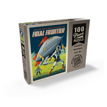 Final Frontier (Join The Space Force), Vintage Poster 100 Jigsaw Puzzle box view2