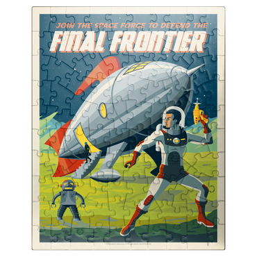 puzzleplate Final Frontier (Join The Space Force), Vintage Poster 100 Jigsaw Puzzle