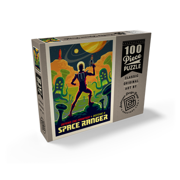 Space Ranger: Retro Futura, Vintage Poster 100 Jigsaw Puzzle box view2