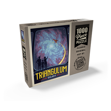 Triangulum Galaxy, Vintage Poster 1000 Jigsaw Puzzle box view2