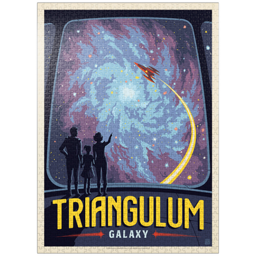 puzzleplate Triangulum Galaxy, Vintage Poster 1000 Jigsaw Puzzle