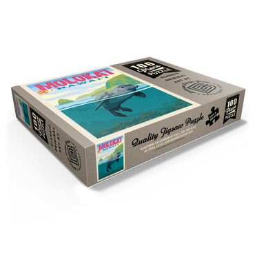 Hawaii: Moloka'i (Monk Seal), Vintage Poster 100 Jigsaw Puzzle box view1