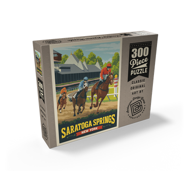Saratoga Springs, New York, Vintage Poster 300 Jigsaw Puzzle box view2