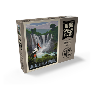 Central African Republic, Vintage Poster 1000 Jigsaw Puzzle box view2