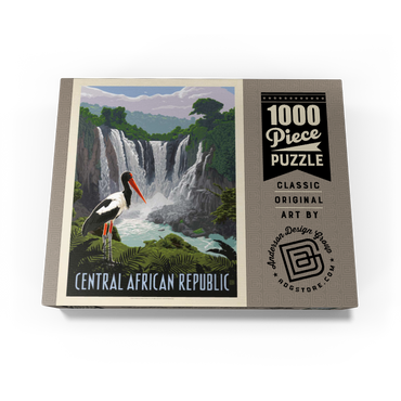 Central African Republic, Vintage Poster 1000 Jigsaw Puzzle box view3