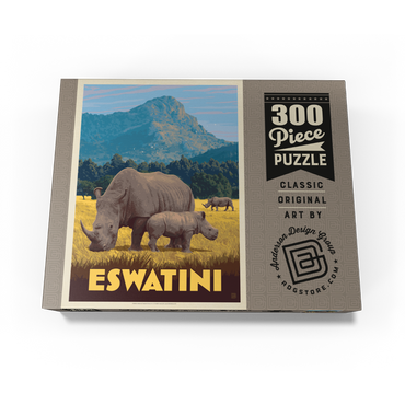 Eswatini, Africa, Vintage Poster 300 Jigsaw Puzzle box view3