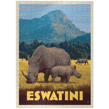 puzzleplate Eswatini, Africa, Vintage Poster 300 Jigsaw Puzzle