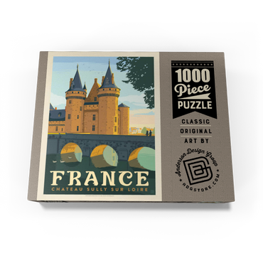 France: Loire Valley, Vintage Poster 1000 Jigsaw Puzzle box view3