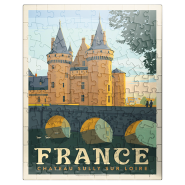 puzzleplate France: Loire Valley, Vintage Poster 100 Jigsaw Puzzle