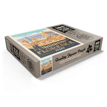 Italy: Florence (Cathedral View), Vintage Poster 100 Jigsaw Puzzle box view1