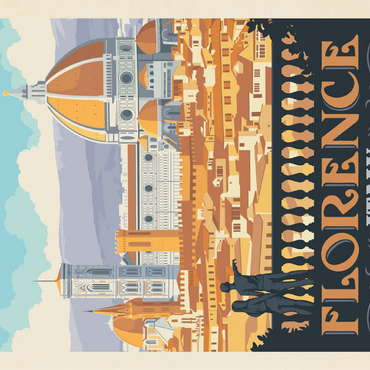 Italy: Florence (Cathedral View), Vintage Poster 100 Jigsaw Puzzle 3D Modell